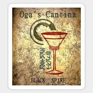 Oga's Cantina Black Spire Outpost Sticker